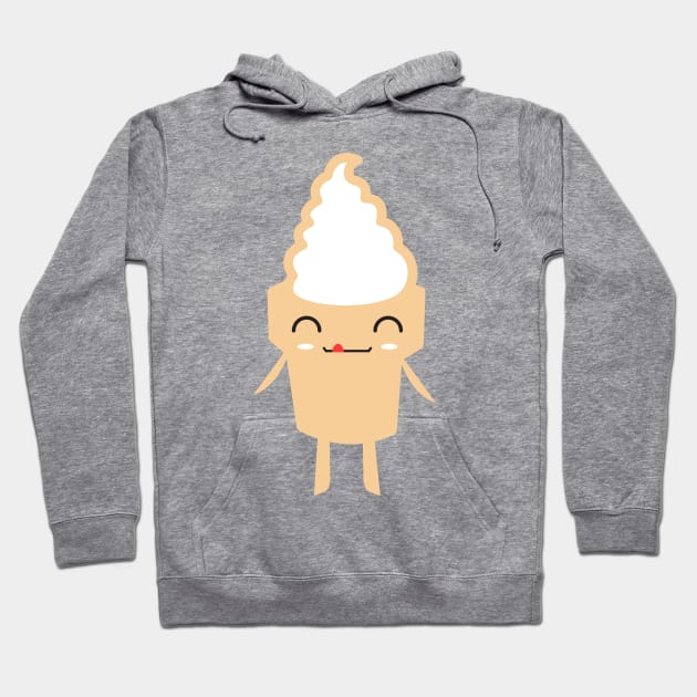 CUTE YUMMY SOFT SERVE ICE CREAM Hoodie by deificusArt